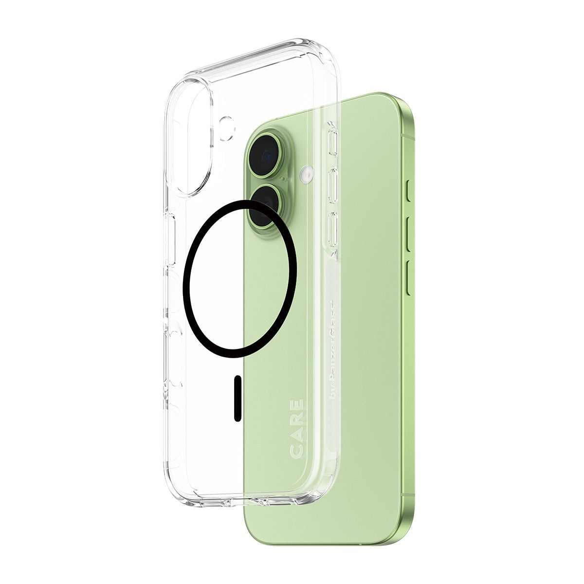 CARE by PanzerGlass® Flagship Case Transparent Urban Explorer m. Schwarz MagSafe iPhone 17